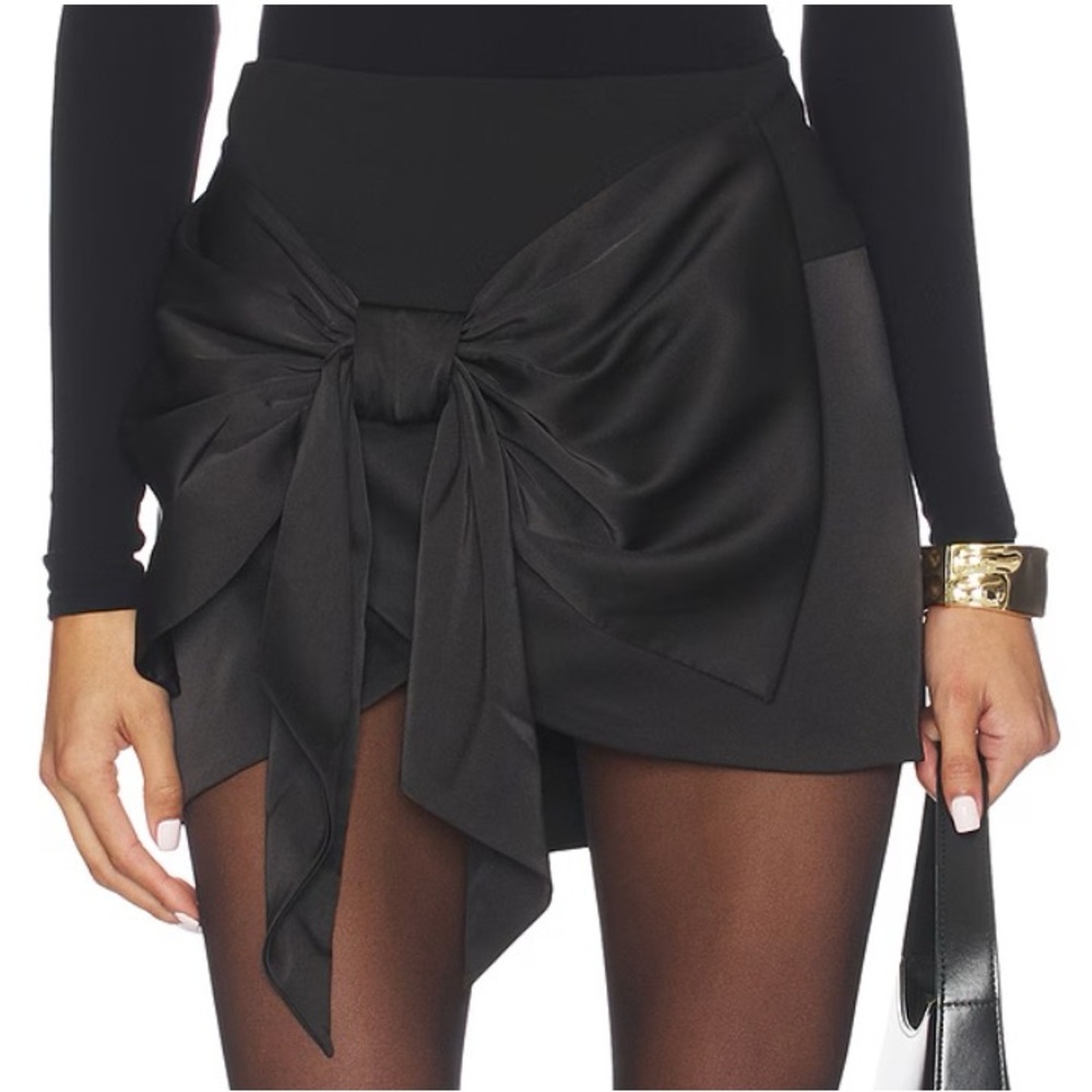 More To Come Black Mini Skirt - Sleek A-Line